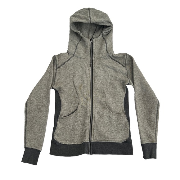 Lululemon Hoodie Women's Size 6 On The Daily Full Zip Gray Full Zip Outdoor - Picture 1 of 12